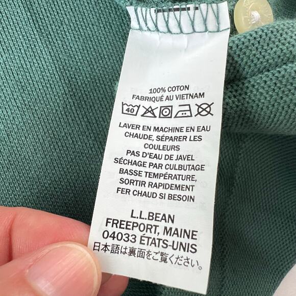 L.L. Bean green Polo Shirt Traditional Fit men’s size XXXL 3XL - Picture 6 of 7